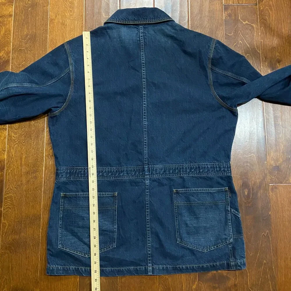 DKNY Jeans Vintage Blue Denim Chore Jacket & Jean Suit Set Men's Size XL/38 - Picture 13 of 16